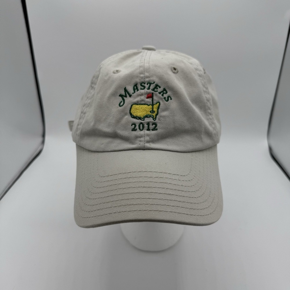 2012 Augusta‎ Masters Adjustable Golf Hat Beige American Needle